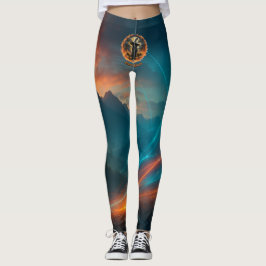 Leggings Nacido para quemar las piernas del patrón de bruja