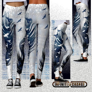 Leggings NACIDO PARA SER LIBRE | Gunge Denim Águilas Textur