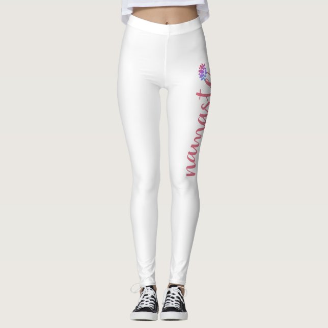 Leggings Namaste-espiritual-meditación-yoga moderno (Anverso)