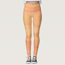 Leggings Naranja Amarillo Amortiguador Alarma Las Piernas E