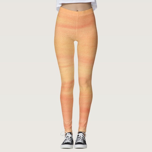 Leggings Naranja Amarillo Amortiguador Alarma Las Piernas E (Anverso)