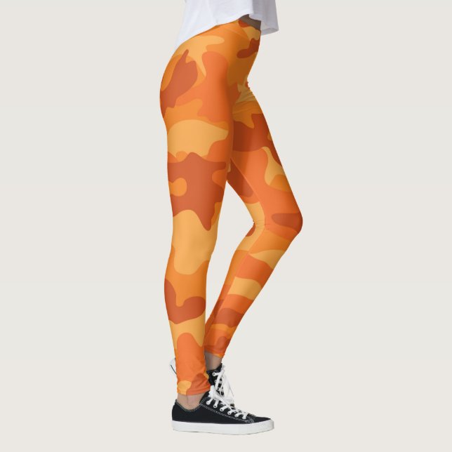 Leggings Naranja Camo Fall Colorful Halloween (Derecha)