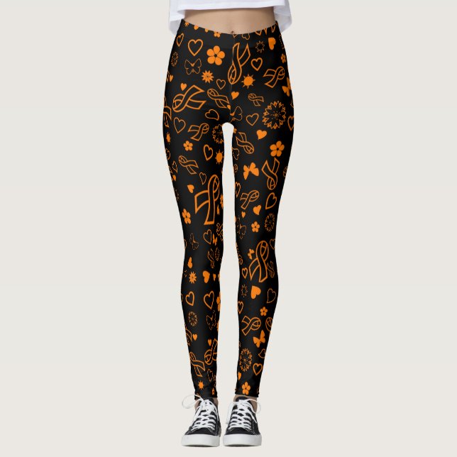 Leggings Naranja Cinta de varias impresiones...RSD/CRPS (Anverso)