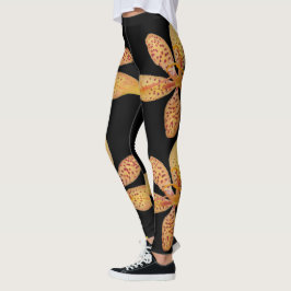 Leggings Naranja claro manchado lirio de Blackberry sobre n