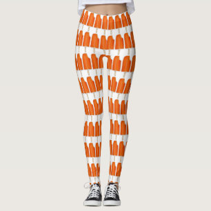 Leggings Naranja Creme Creamsicle Ice Cream Popsicle Print