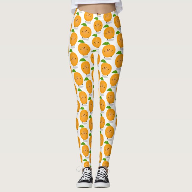 Leggings Naranja de danza dulce cítricos (Anverso)