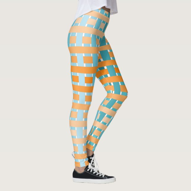 Leggings Naranja de degradado de plano (Derecha)