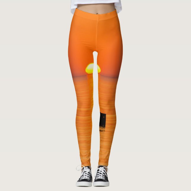 Leggings Naranja en ascenso (Anverso)