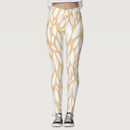 Leggings Naranja Floral