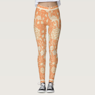 Leggings Naranja Floral William Morris