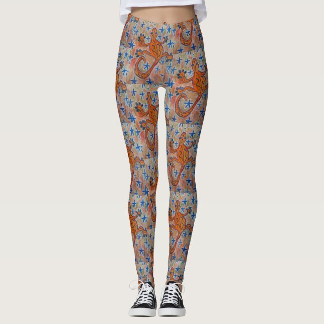 Leggings Naranja Gecko (Anverso)