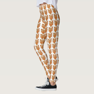 Leggings Naranja Guardian Angel Art Personalizado Holiday L
