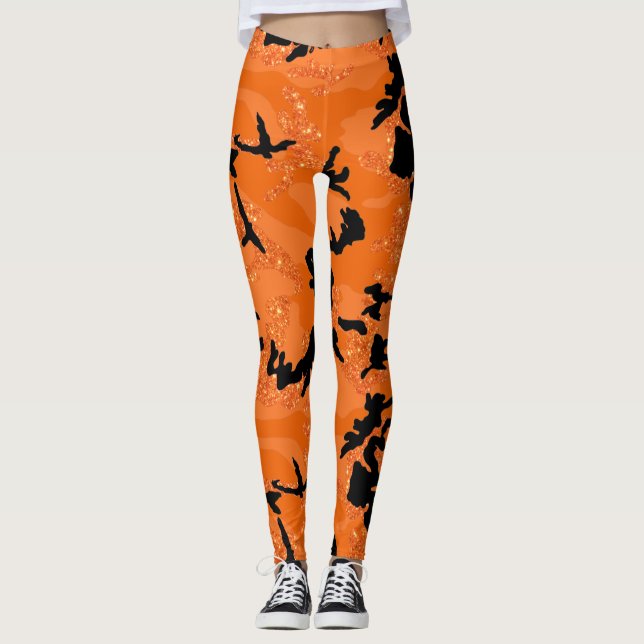 Leggings Naranja HOC Purpurina Halloween Edición Camo (Anverso)