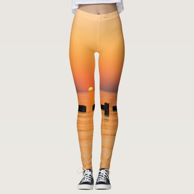 Leggings Naranja Lake Sunrise (Anverso)