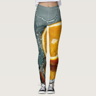 Leggings Naranja positivo jugoso para el estado de ánimo de