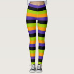 Leggings Naranja púrpura Black Green Witchfros Halloween<br><div class="desc">Leggencias</div>
