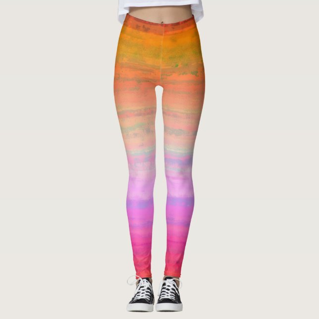 Leggings Naranja Rosa Ombre (Anverso)