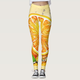 Leggings Naranja Slice Splash
