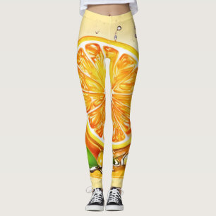 Leggings Naranja Slice Splash