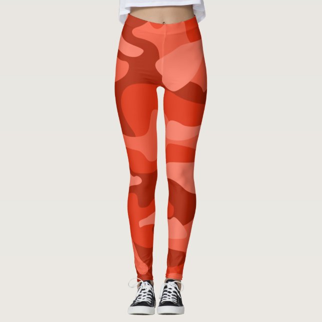 Leggings Naranja Soda Monocolor Camo (Anverso)