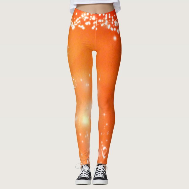 Leggings Naranja Splash (Anverso)