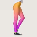 Leggings Naranja Sunset de color de agua a Ombre de degrada<br><div class="desc">Asombrosas leggings con un diseño místico naranja a rosa oscuro. Perfecto para tomar el sol o la puesta de sol,  conciertos y festivales,  hacer ejercicio o desgaste diario.</div>