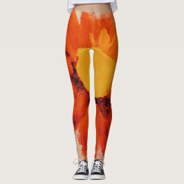 Leggings Naranja vibrante girasol