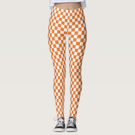 Leggings Naranja y control blanco