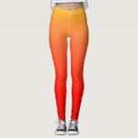 Leggings Naranja y piernas rojas<br><div class="desc">Leyendas divertidas y divertidas con colores otoñales - el rojo se desvanece en naranja y amarillo. Las leggings de Guay para mujeres con un color de bonito de otoño.</div>