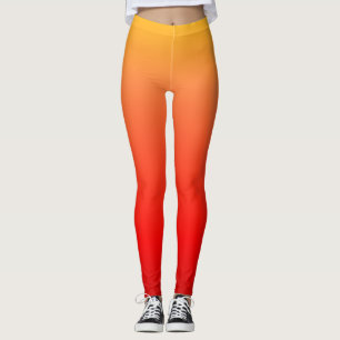 Leggings Naranja y piernas rojas