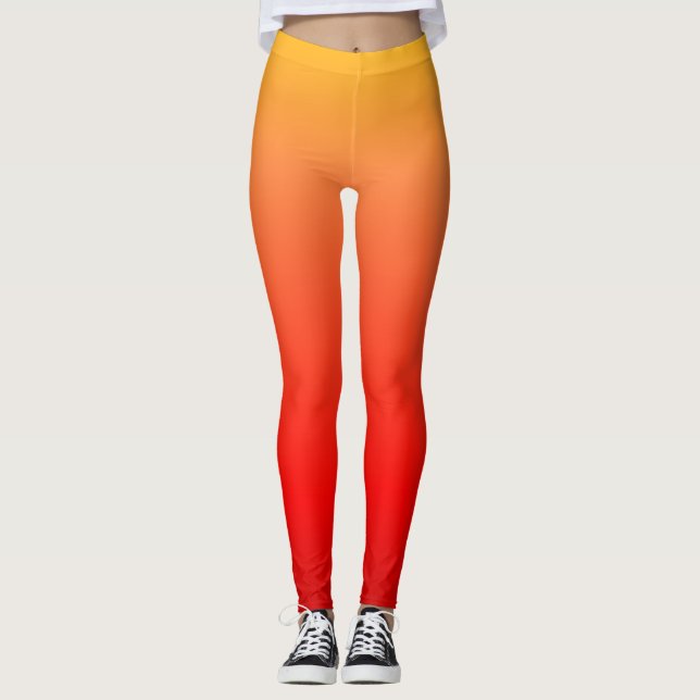 Leggings Naranja y piernas rojas (Anverso)
