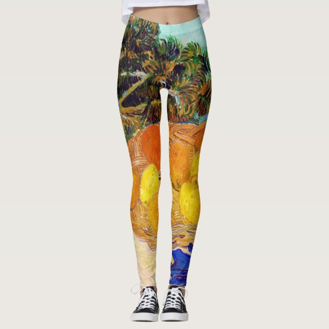 Leggings Naranjas y Lemons con guantes azules, Van Gogh (Anverso)