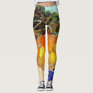Leggings Naranjas y leones con guantes azules, Van Gogh