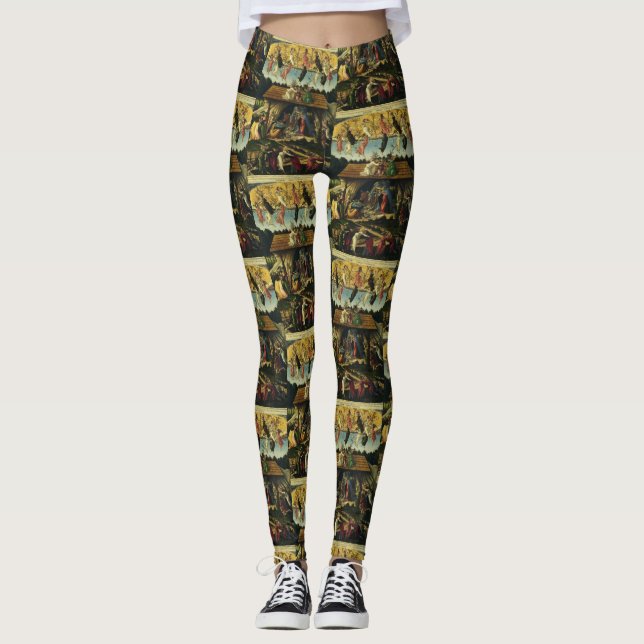 Leggings Natividad mística de Sandro Botticelli (Anverso)