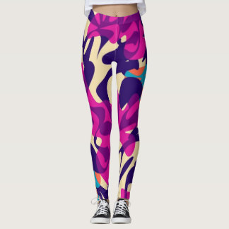 Leggings Naturaleza abstracta Láminas de patrón de color si