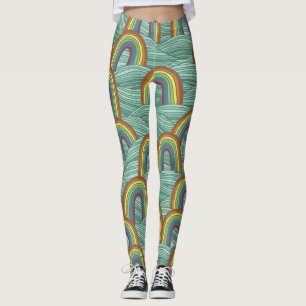 Leggings Naturaleza arcoiris: composición de cosecha manual