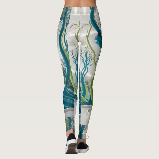 Leggings Naturaleza de impresión 3D (Reverso)