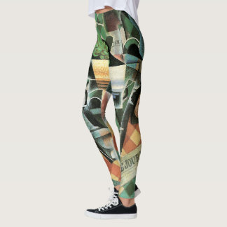 Leggings Naturaleza muerta con mantel a cuadros de Juan Gri