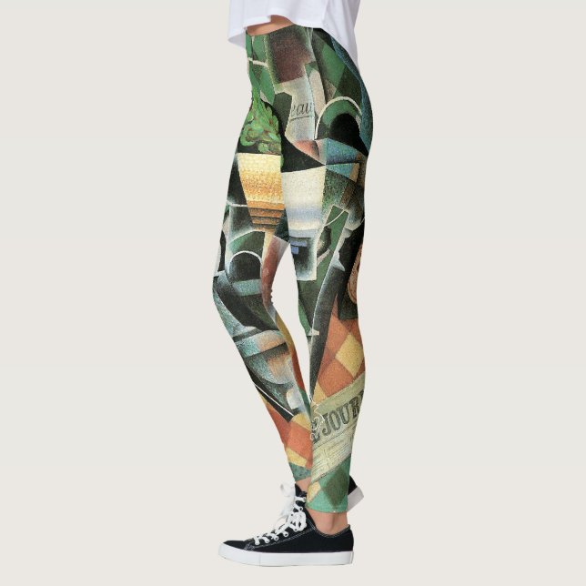Leggings Naturaleza muerta con mantel de cuadros de Juan Gr (Izquierda)