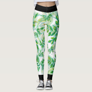 Leggings Naturaleza Selva Verde Estilo Tropical