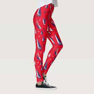 Leggings Náutica Náutica Patrón Aventura Navegante Oceánica