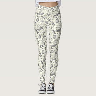 Leggings Náutico antiguo marinero tatuajes estampados