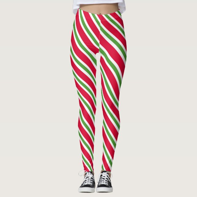 Leggings Navidad a rayas (Anverso)