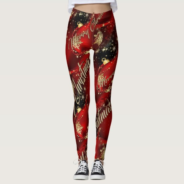 Leggings Navidad/Años Nuevos de polainas del fiesta (Anverso)