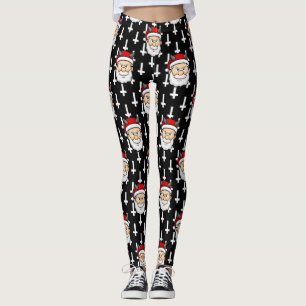 Leggings navidad fea malvada santa claus