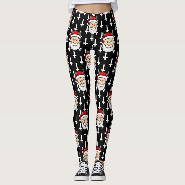 Leggings navidad fea malvada santa claus (Anverso)