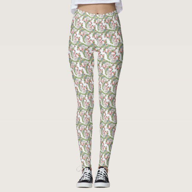 Leggings Navidad Koala Blanco (Anverso)
