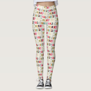Leggings Navidad Moderna Feliz