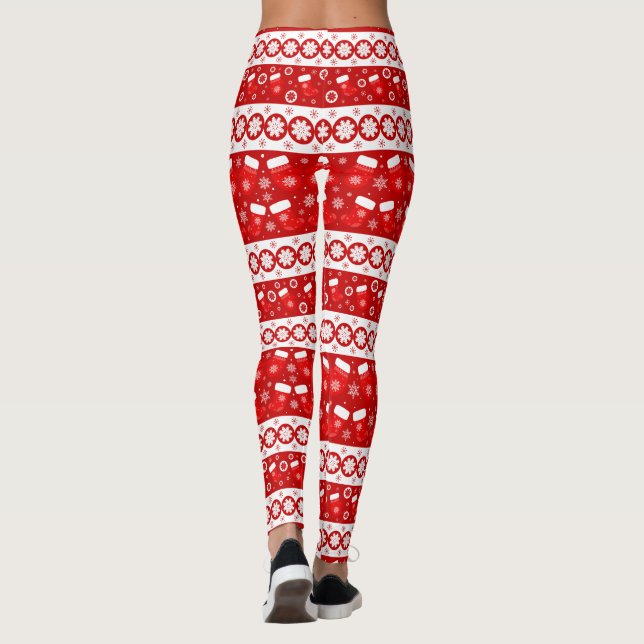 Leggings Navidades aburridos se mueven y las acciones duran (Reverso)