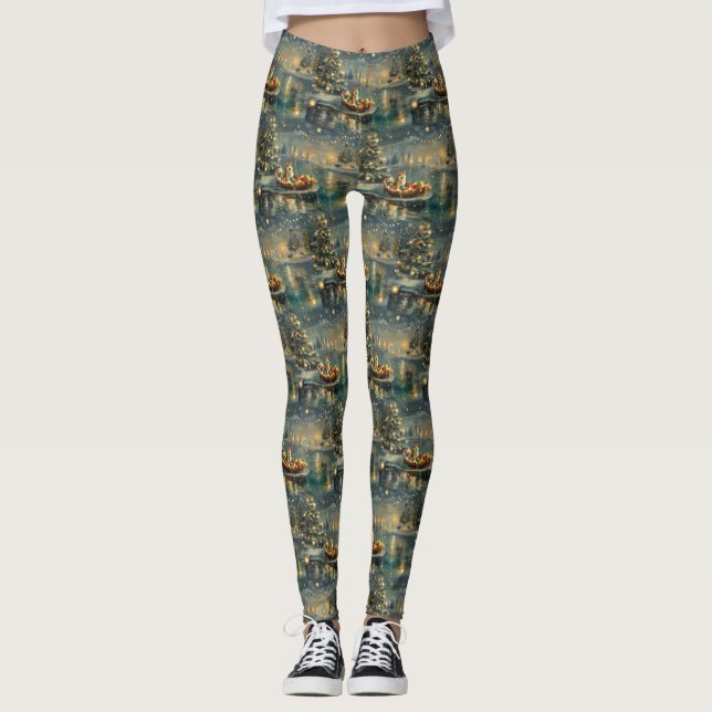 Leggings Navidades Akita Festividad (Anverso)